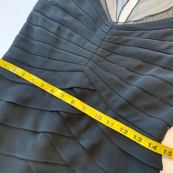 Eliza J Illusion Top Tiered Ruffle Dress 8 - Picture 7 of 7